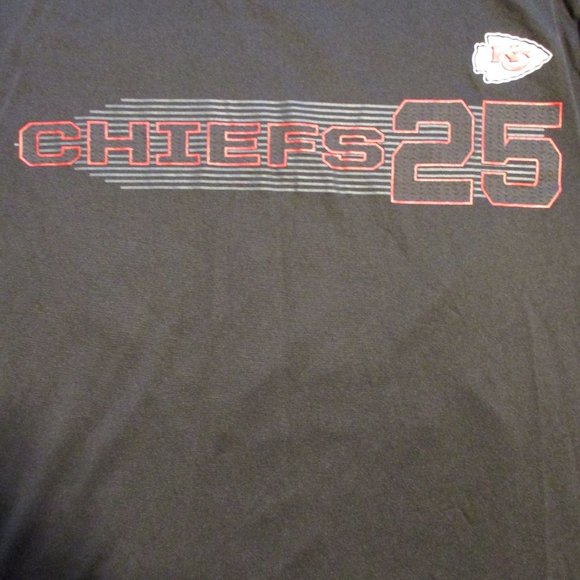 NFL NEW Kansas City Chief Men Medium Black Red Gray Graphic Short Sleeve Shirt - Picture 3 of 10
